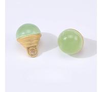 Pearl Buttons, 20pcs 10MM Water Drops Small Half Round Pear for Cloth Crafting Resin Shank Button(Light Green)