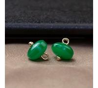 Pearl Buttons, 50pcs 10mm Light Green Small Round Ball Pearl Buttons for Cloth Crafting Resin Shank Button(Emerald Green)