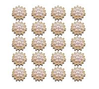 Pearl Buttons for Clothes - Faux Decorative Multifunctional Ornaments - Faux Pearl Button Embellishment Accessory,for Handicrafts Shoe Hat Clothes Sewing Nail Women Girls Party Wedding