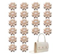 Pearl Buttons for Sewing - Decorative Multifunctional Faux Ornaments - Pearl Rhinestone Buttons - for Handicrafts Decoration Shoe Nail Clothes Sewing