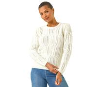 Pearl Cable Knit Jumper Roman Ivory 14