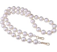 Pearl Chain Purse Strap, 30/50/90cm for Bag Handbag Shoulder DIY Purse Replacement Long Beaded Chain(30cm)