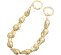 Pearl Chain Purse Strap, Irregular Pearl Beaded for Handbag Belt Strap DIY Replacement(Gold)