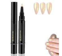 Pearl Champagne 3-in-1 Gel Nail Polish Pen, Fast Cure Under UV Lamp, Long Lasting Glossy Shine, Elegant Neutral Tone for Home Salon Manicure, High Gloss Finish for Natural Nails & Extensions
