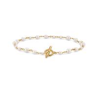 Pearl Classics Toggle Chain Bracelet In 18ct Yellow Gold, 4.5mm - Size Medium