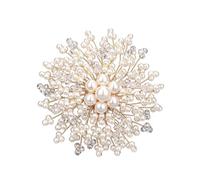 Pearl Clothes Pins - Elegant Lapel Clip Flower Shape - Decorative Pins for Clothes - for Lady Mom Birthday Party Dress Hat Bag Sweater Shirt Shawl Tote, Se référer à la description, refer to the