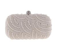 Pearl Clutch Bags Women Purse Ladies Hand Bags Evening Bags For Party Wedding Pearl Fashion Clutch Bags(Silver)