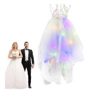Pearl Crown, Bow Bridal, Light-up, Beautiful Luminous