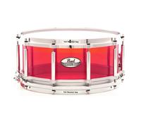 Pearl Crystal Beat 14" x 6.5" Free Floating Acrylic Snare Drum Ruby Red