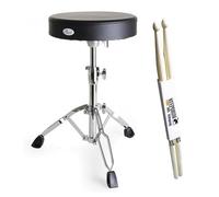 Pearl D-790 Drum Stool Round Seat + Keepdrum Drumsticks
