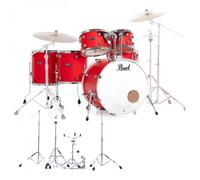 Pearl Decade Maple 22 6pc Drum Kit w/Hardware Matte Racing Red