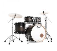 Pearl Decade Maple 22 Am Fusion Drums w/Hardware Satin Black Burst