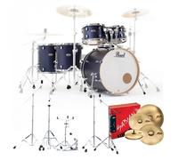 Pearl Decade Maple 6pc Pro Drum Kit w/Sabian XSRs Ultramarine Velvet
