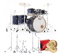 Pearl Decade Maple 7pc Pro Drum Kit w/Sabian XSRs Ultramarine Velvet