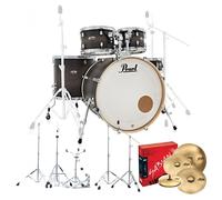Pearl Decade Maple Pro Drum Kit w/Sabian XSRs Satin Black Burst