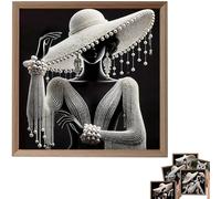 Pearl Diamond Art Kit for Adults - Elegant Pearl Painting for Home Wall Decor (Style A)