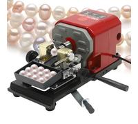 Pearl Drilling Machine, 480W/680W Adjustable Speed Coral Driller with Pedal Switch, Complete Bead Polishing Set for Amber and Coral