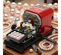 Pearl Drilling Machine, Speed Adjustable with Pedal Switch, Bead Polishing Tool, Jewelry Making Supplies, Full Set for Coral and Amber Crafting