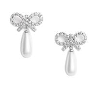 Pearl Drop Earrings - female - Self Portrait - Earrings - Gray - ONE SIZE - Accessories ONE SIZE