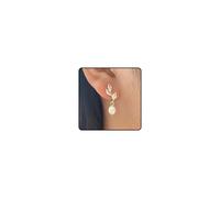 Pearl Earrings for Women Dainty Gold Pearl Earrings Trendy 14k Gold/Silver Plated Cubic Zirconia Bridal Jewelry Accessories (A1:pearl earrings)