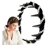 Pearl Erasers for Women, Pearl Headband for Girls,Wave Hair Bands - Accessories for Non Slip Accessories Church for the Head of Comb for a Girl
