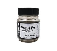 Pearl-Ex Pigment by Jacquard, Creates Metallic or Pearlescent Effect, .5 Ounce Jar, Dark Brown