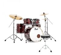 Pearl Export 20 Fusion Drum Kit Cherry Glitter - Includes Free Stool