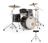 Pearl Export 20" Fusion Drum Kit With D-50 Drum Throne Metallic Amethyst Twist