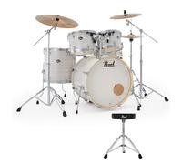 Pearl Export 22" Rock Drum Kit With D-50 Drum Throne Slipstream White