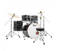 Pearl Export EXX 22 Rock Drum Kit Graphite Silver - Including Free Stool