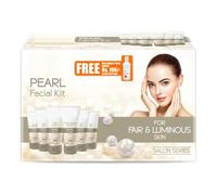 Pearl Facial Kit with FREE Rose Water Toner - 300g + 100ml | Luminous & Radiant Skin | At-Home Facial with Pearl Extracts, Sandalwood, Turmeric & Aloe Vera | Tan Removal Facial Kit