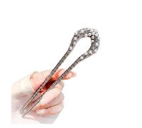 Pearl Flower Hairpin Chinese Modern Simple Updo U-shaped Hairpin Hanfu Hair Accessory Hula Girl Hair Accessories(Color-03)