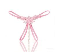 Pearl G String for Women Low Rise Thong Panties, Delicate Pendant Cheeky Sheer Lingerie