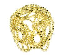 Pearl Garland Beaded Trim, 2.7 m Gold String, Decorative Ribbon for Christmas, Wedding, DIY Party Supplies