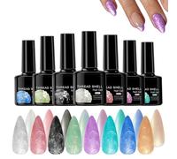 Pearl Gel Polish,7.5ml Long-Lasting Shimmer Gel Polish - Multi-color Manicure Accessories for Salon Home Party Wedding Valentine