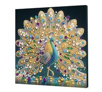 Pearl Gem Diamond Art Painting Kit with Frame for Adults,5D Diamond Pearl Painting Kit Special Shaped Drill Gem Art,DIY Diamond Dots Paintings Picture Arts Craft, Home Wall Decor 25x25cm
