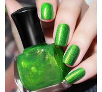 Pearl Glitter Nail Polish - Blue for Women & Girls, Quick Dry & Long Lasting, No Cure Needed for DIY Nail Art Home Manicure (16# Grass Green)