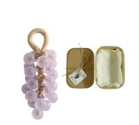 Pearl Grape Bunch Handmade Soap, Plant Extract Nourishing Bath Soap Gift Box Set(Purple)