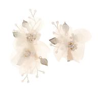 Pearl Hair Clips, Pack of 2, Elegant Jewellery Hair Clips for Women - Vintage Cute Design with Classic Pearls for Teen Young Formal Wedding Girls