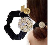 Pearl Hair Cracked Hair, Scrunchies for Women, Ponytail Holder, Hair Elastic Bands, Beads, Decorative Crazies for Women and Girls, Valentine's Day, Birthday