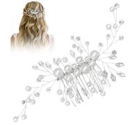 Pearl Hair Pins Bridal Hair Piece Comb Bridal Headpiece for Bridesmaids, Ball