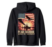 Pearl Harbor, December 7, 1941 Never Forgotten Zip Hoodie