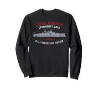 Pearl Harbor December 7, 1941 Remember and Honor Distressed Sweatshirt