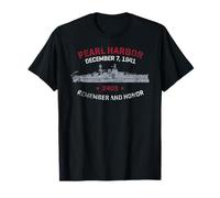 Pearl Harbor December 7, 1941 Remember and Honor Distressed T-Shirt