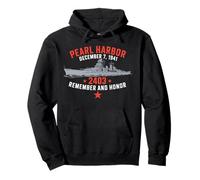 Pearl Harbor December 7, 1941 Remember and Honor Pullover Hoodie