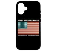 Pearl Harbor Hawaii December 7, 1941 48 Star American Flag Case for iPhone 16