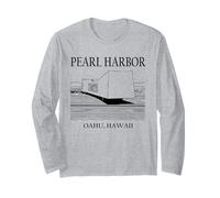 Pearl Harbor Hawaii Minimalist Historic Travel Souvenir Long Sleeve T-Shirt