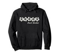 Pearl Harbor Oahu Hi Hawaiian Hibiscus Flowers Hawaii Floral Pullover Hoodie