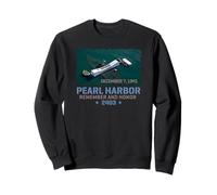 Pearl Harbor Remember and Honor USS Arizona Brush Print Sweatshirt