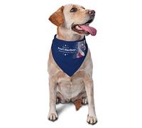 Pearl Harbor Remembrance Day Spring Dog Bandanas Boy Bulk Puppy Kerchief Adjustable Soft Triangle Bibs Accessories for Small Medium Large Dogs Cats White